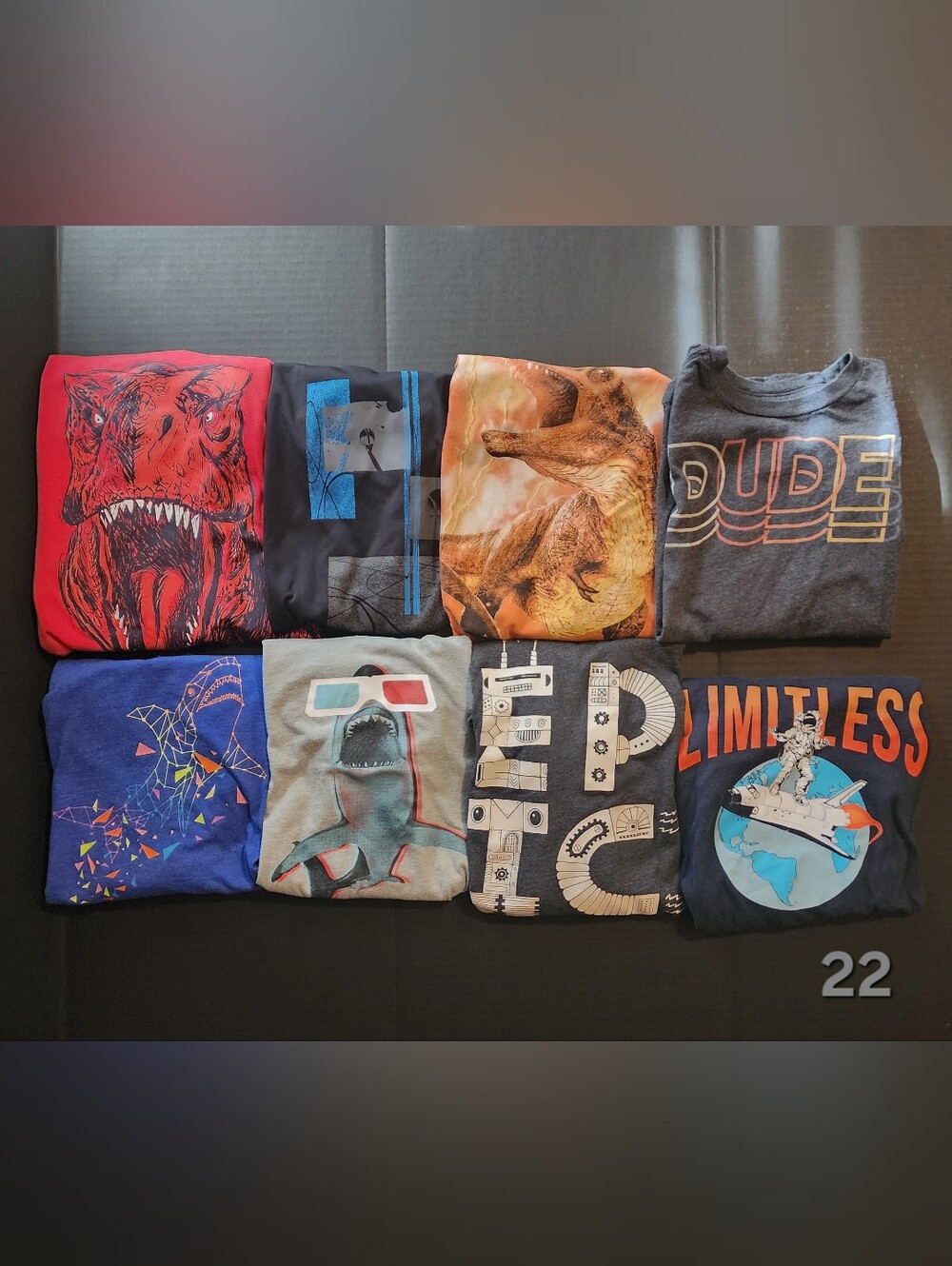 Boys Long Sleeve Shirt Lot of 8 (Size 8-10)